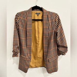 Fall plaid blazer